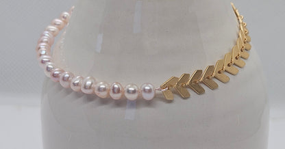 Pearl Chevron Bracelet