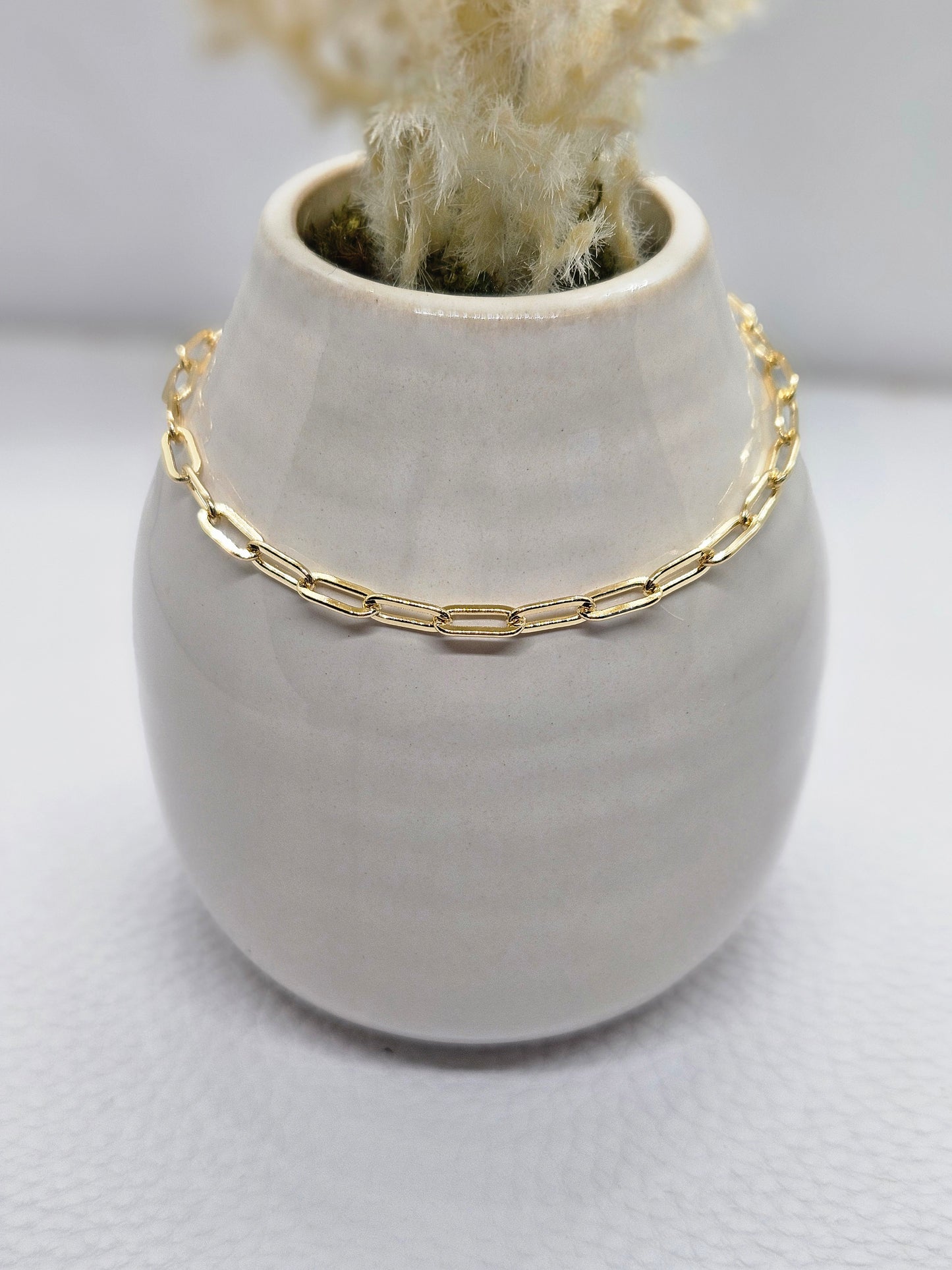 Gold Filled Paperclip Bracelet