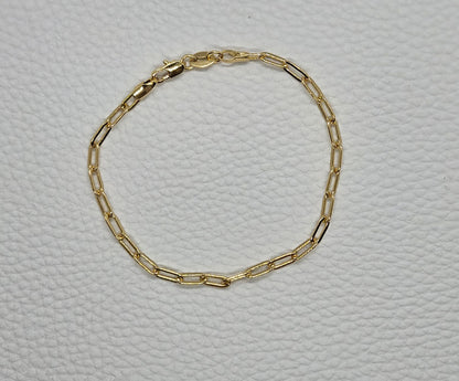 Gold Filled Paperclip Bracelet