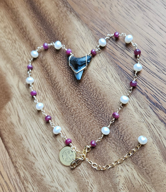 Shark Tooth Anklet Custom Order