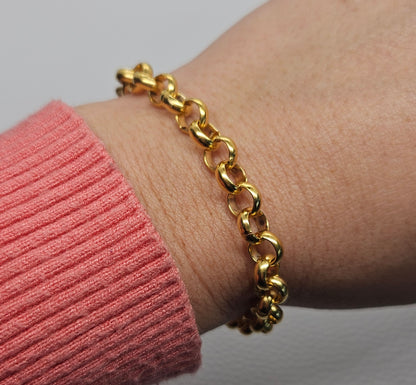 Chunky Gold Rolo Bracelet