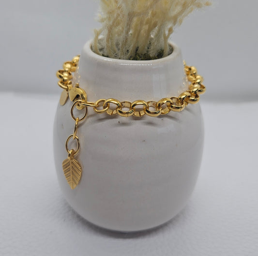 Chunky Gold Rolo Bracelet